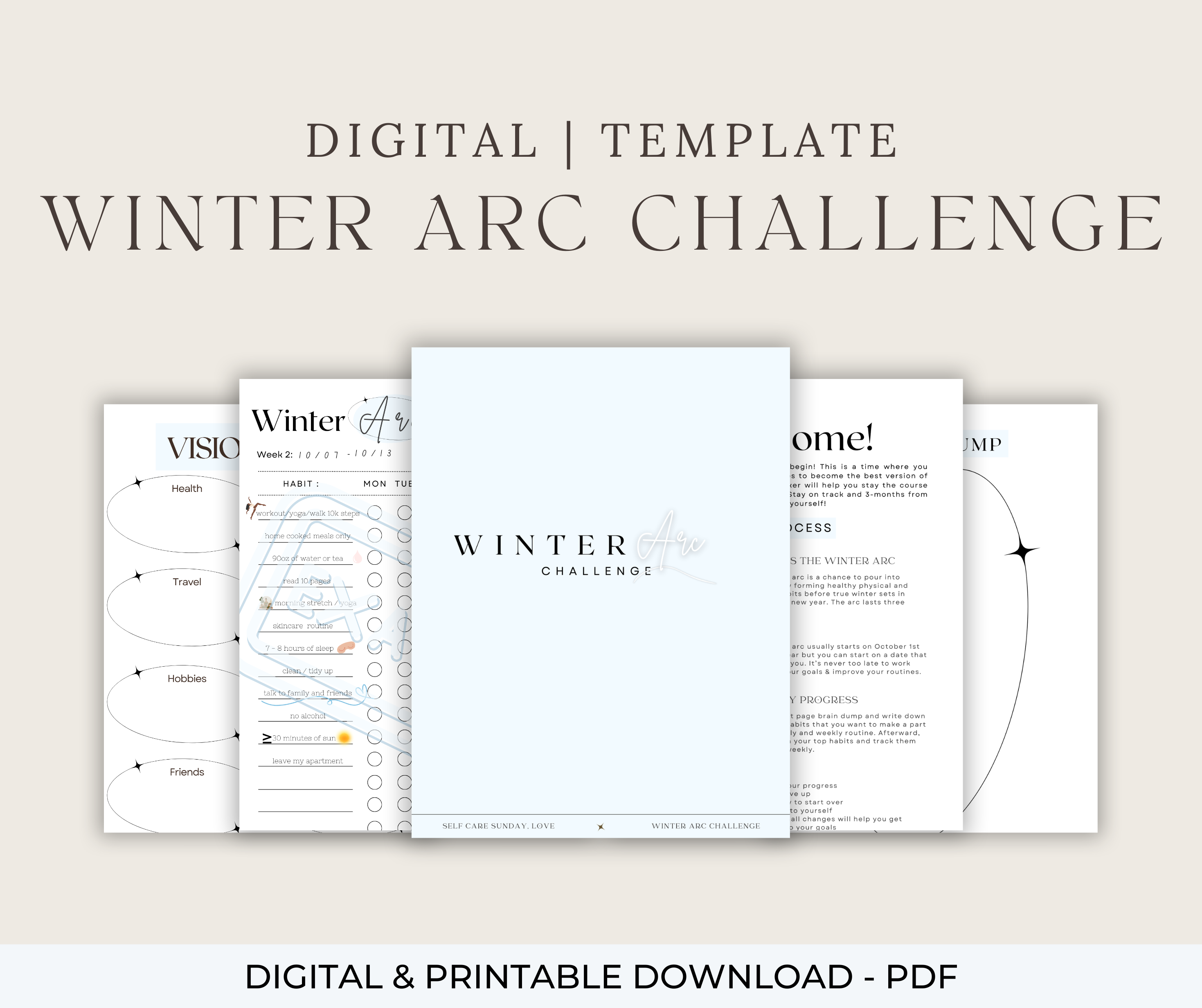 Winter Arc Challenge Template Routine